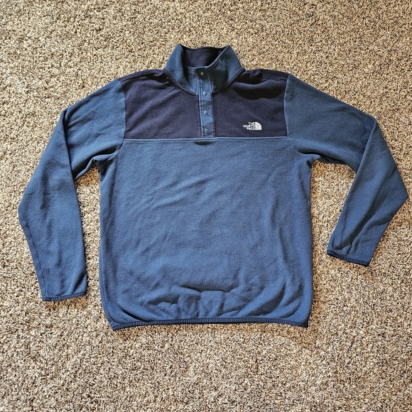 The North Face Blue Fleece Pullover Large - Picture 1 of 6